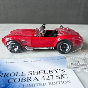 Franklin Mint Carroll Shelby's Cobra 427 S/C 1966 Red Limited Edition 1361/2500